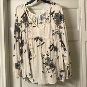 Old Navy flowy peplum blouse